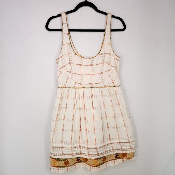 New Romantics Free People Dress Womens 10 Bohemian Embroidered Pockets - Picture 1 of 13